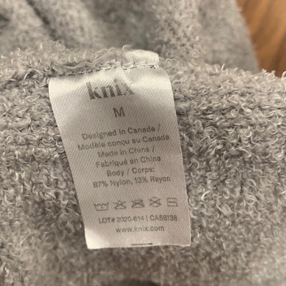 Knix Cozzzy Soft Crew Grey Sweater - Picture 12 of 13